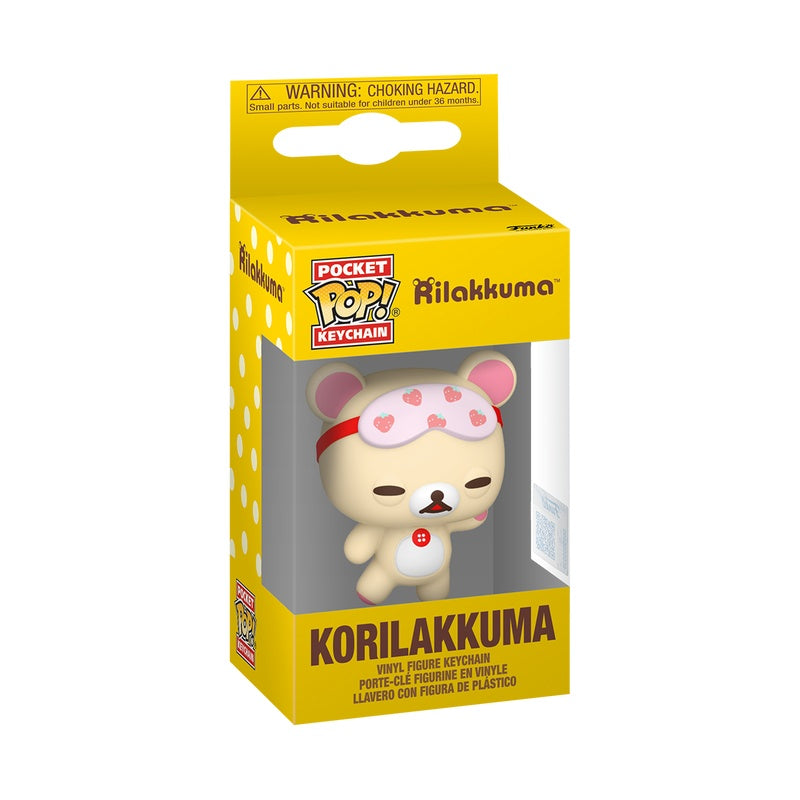 Funko Pop Keychain: Rilakkuma - Korilakkuma Sleepy Exclusivo