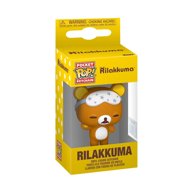 Funko Pop Keychain: Rilakkuma - Rilakkuma Sleepy Exclusivo