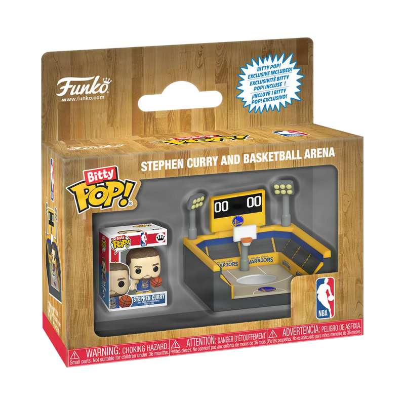 Funko Bitty Pop Town: Arena - Warriors con Stephen Curry