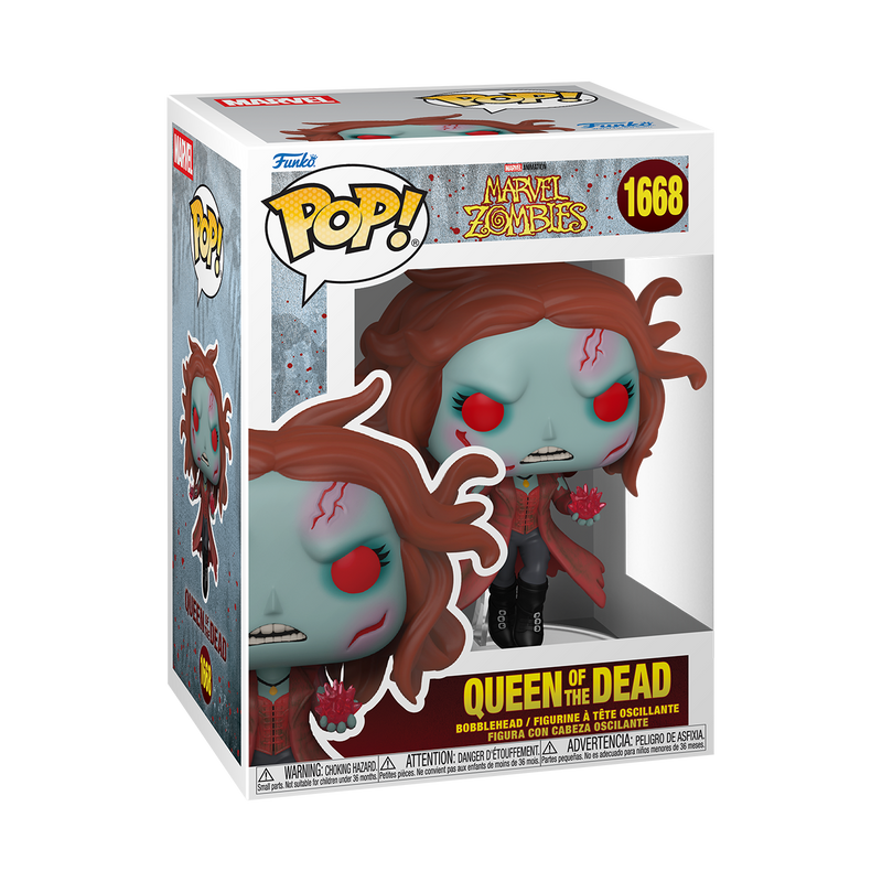 Funko Pop Marvel: Zombies - Scarlet Witch Reina de los muertos