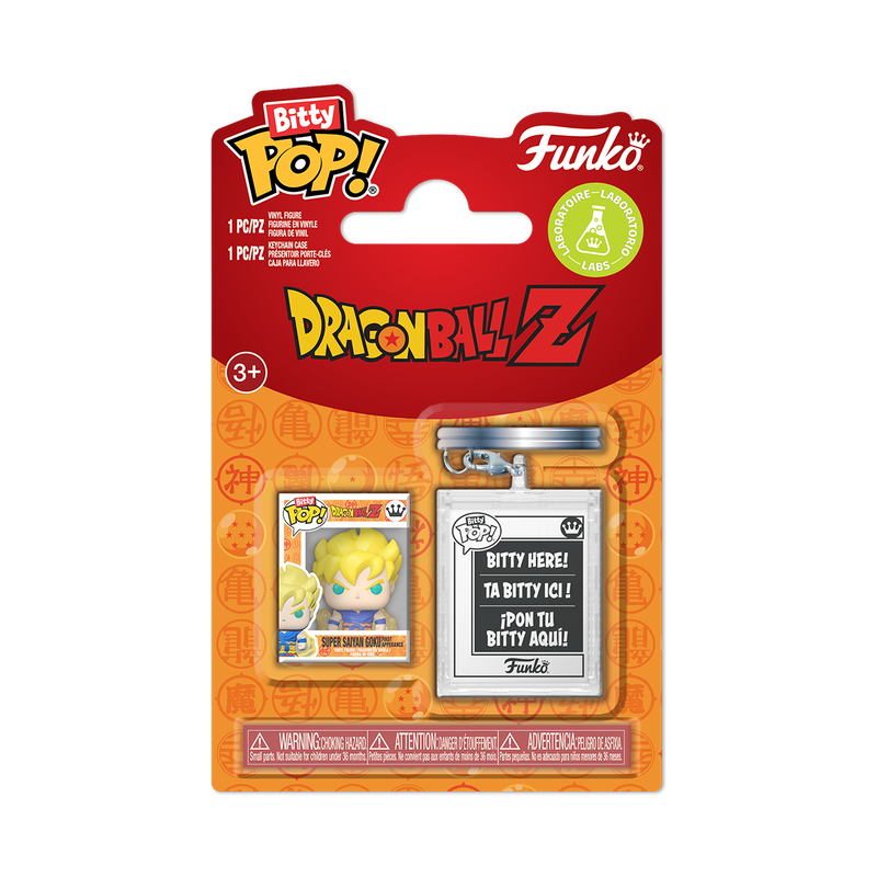 Funko Bitty pop & Accessory: Dragon ball Z - Guko Super Saiyajin con llavero