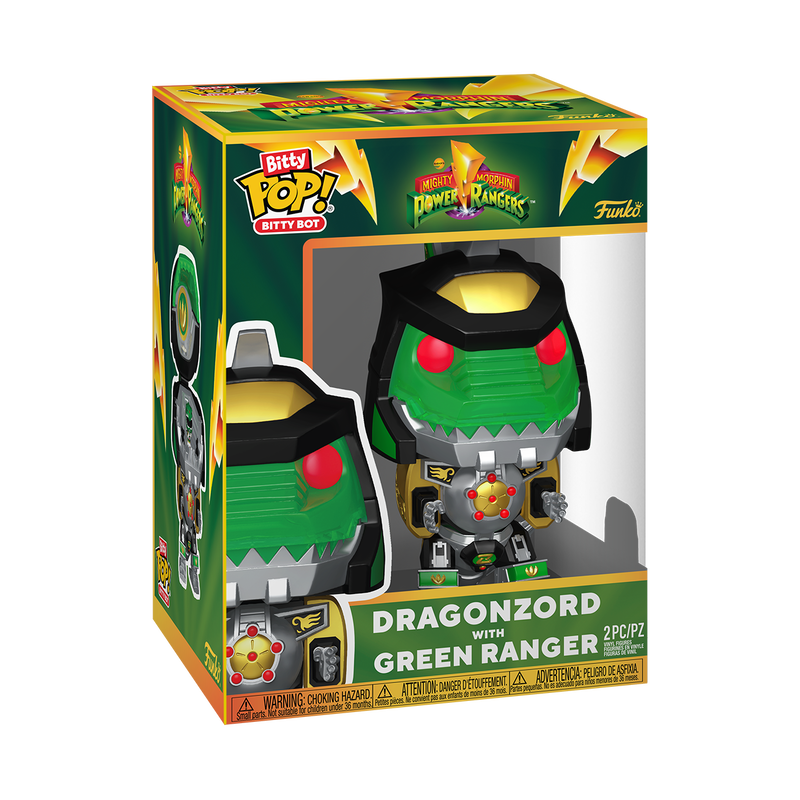 Funko Bitty Bots: Power Rangers - Dragon Zord con Ranger Verde