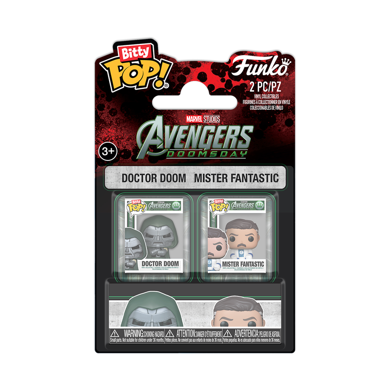 Funko Bitty Pop: Marvel Avengers Doomsday - Doctor Doom y Mister Fantastico 2 Pack