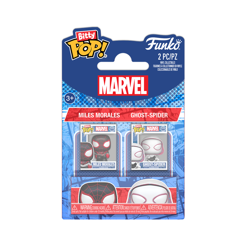 Funko Bitty Pop: Marvel Spider-Man - Miles Morales y Spder Gwen 2 Pack