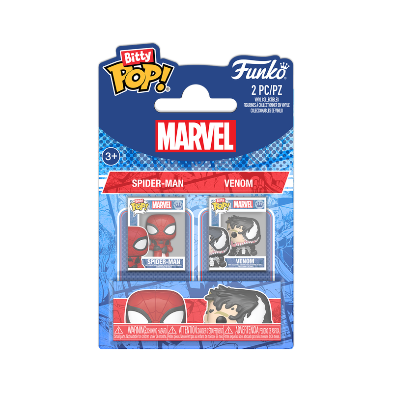 Funko Bitty Pop: Marvel Spider-Man - Spider-Man y Venom 2 Pack
