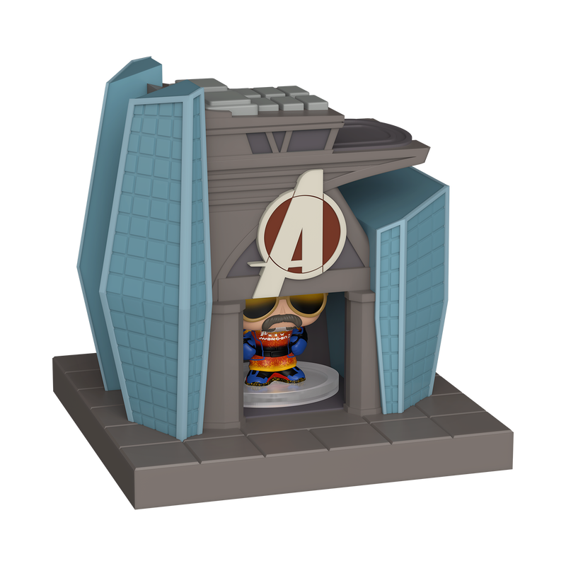 Funko Bitty Pop Town: Avengers Doomsday - Guardian Rojo y Torre de los Vengadores