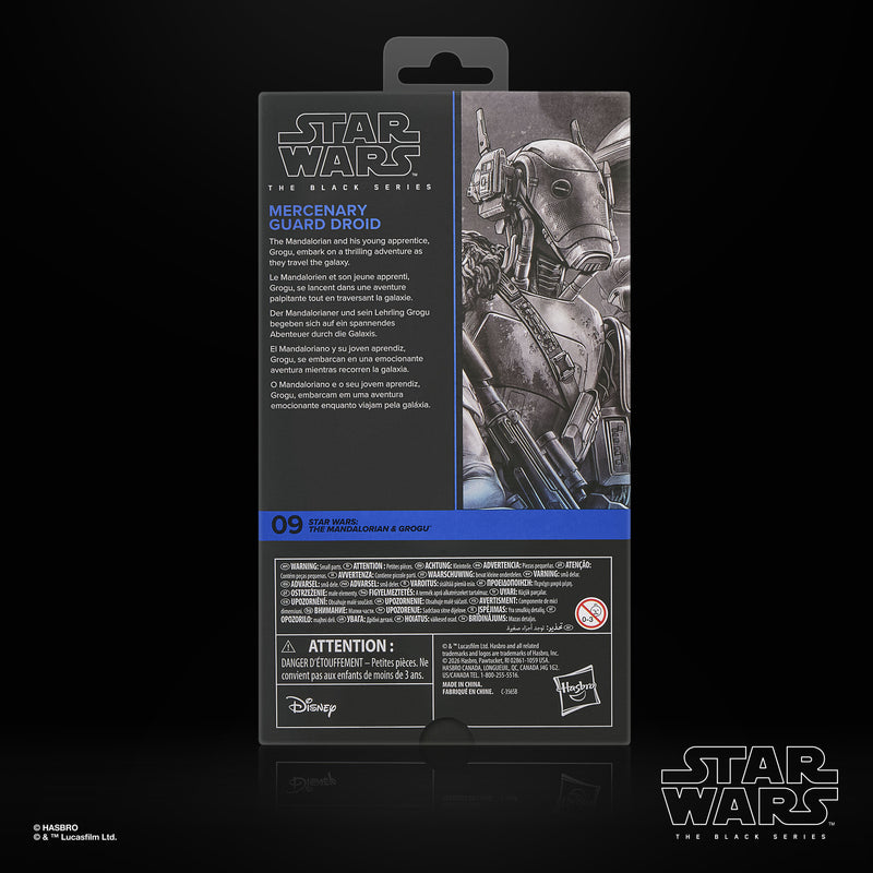 Star Wars The Black Series: The Mandalorian Y Grogu - Droide De Guardia Mercenario