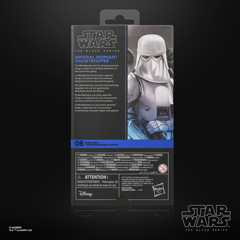 Star Wars The Black Series: The Mandalorian Y Grogu - Snowtrooper Imperial Remamente