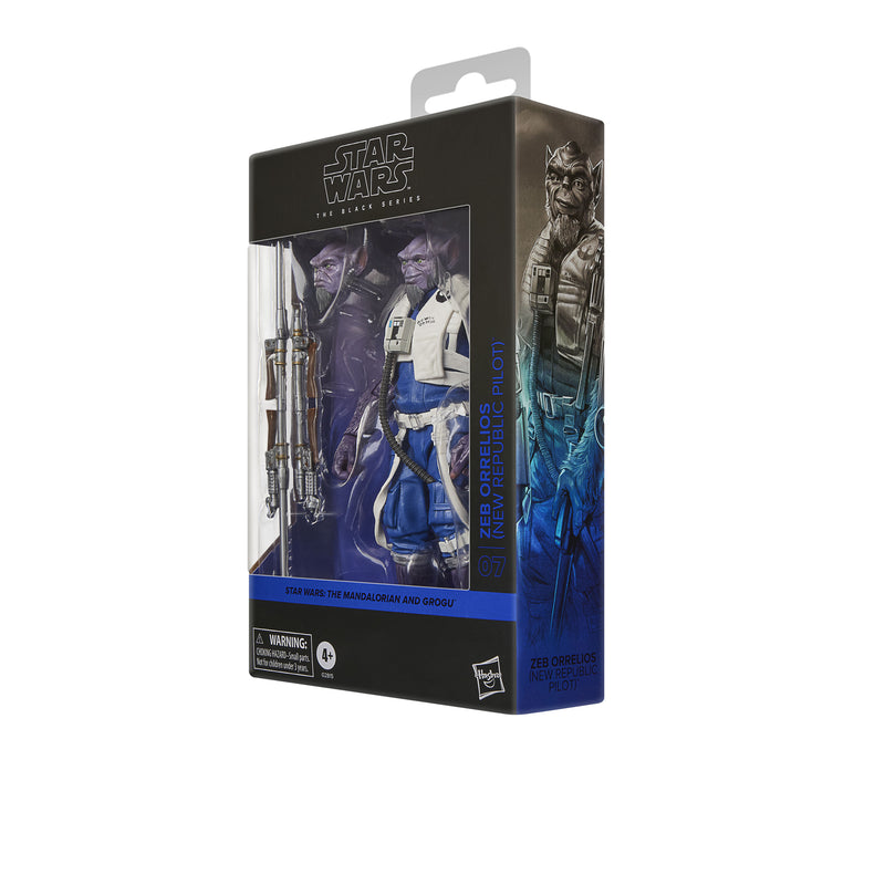 Star Wars The Black Series: The Mandalorian Y Grogu - Zeb Orrelios Piloto De La Nueva Republica