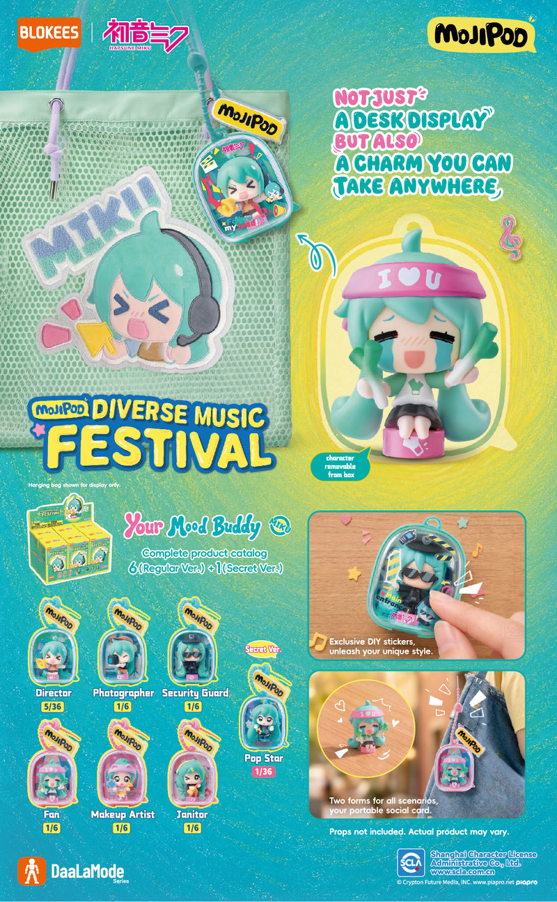 Blokees Hatsune Miku MOJIPOD Series: 01 Diverse Music Festival - Unitario 75400
