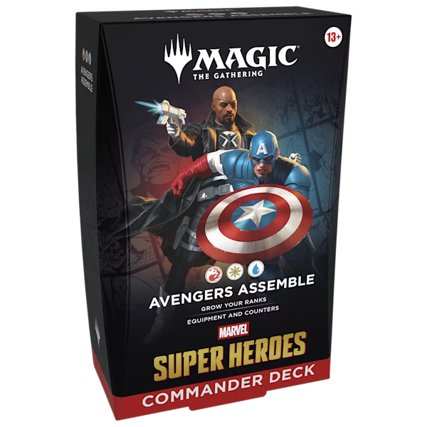 Magic The Gathering: Marvel Super Heroes - Commander Deck 4 Pack En Ingles