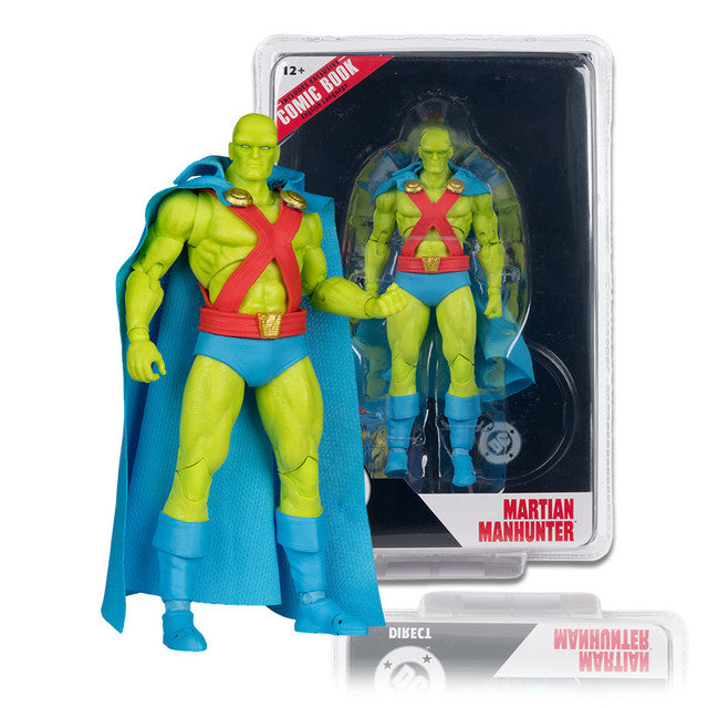 Mcfarlane Dc Direct Figure With Comic: Justice League #77 - Martian Manhunter 7 Pulgadas Con Comic