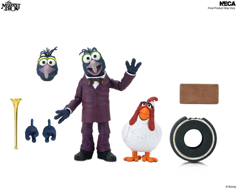 NECA Figura de Accion Ultimate: Los Muppets - Gonzo con Camilla 7 Pulgadas
