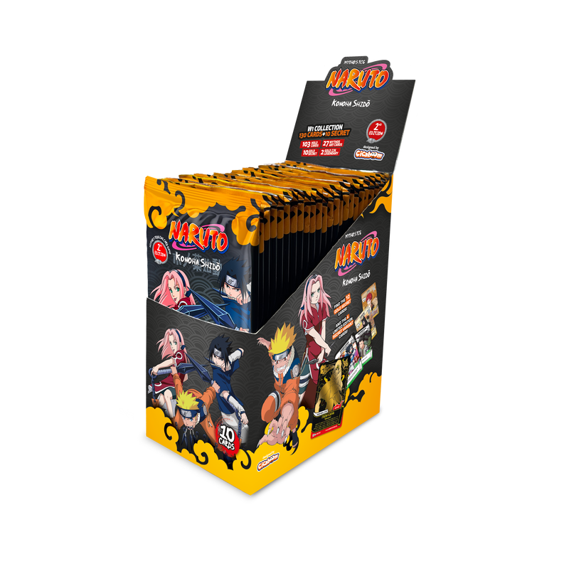 Naruto Mythos TCG: Konoha Shido Set 1 Edicion 2 - 24 Booster Pack En Ingles