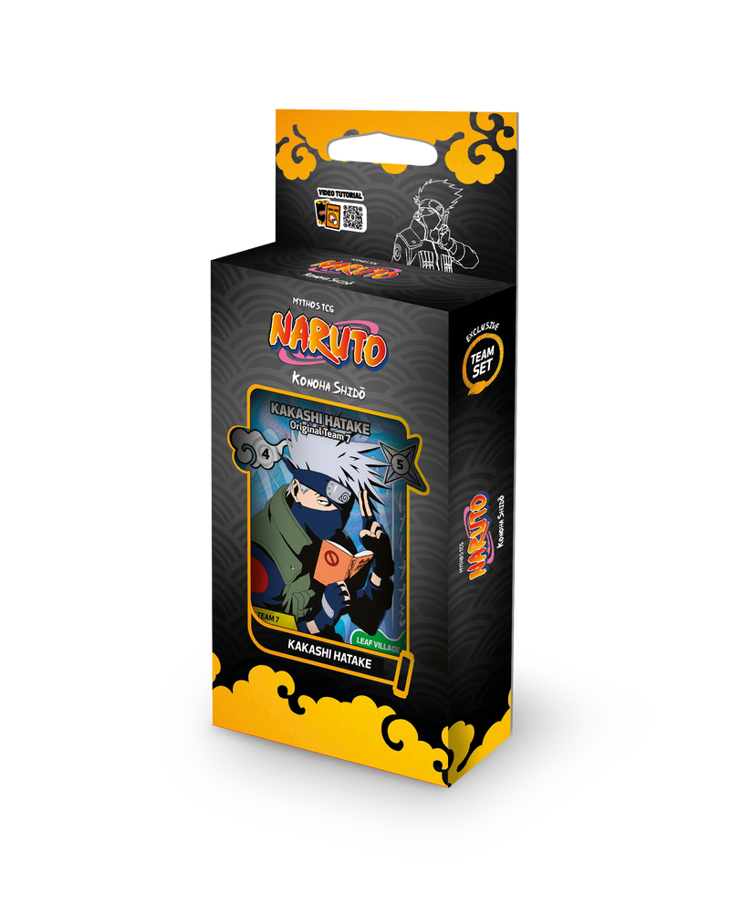 Naruto Mythos TCG: Konoha Shido Set 1 Edicion 2 - Kakashi Team Set En Ingles