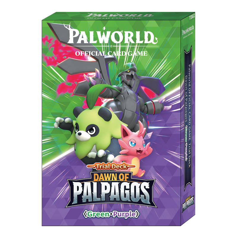Bushiroad Card Game Palworld: Dawn of Palpagos - Trial Deck Green & Purple En Ingles