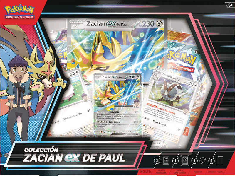 Pokemon TCG Escarlata y Purpura: Hop y Zacian Ex Box En Español