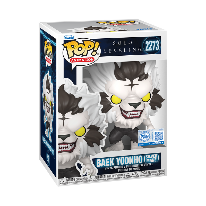 Funko Pop Animation: Solo Leveling - Baek Yoonho Melena Plateada Exclusivo