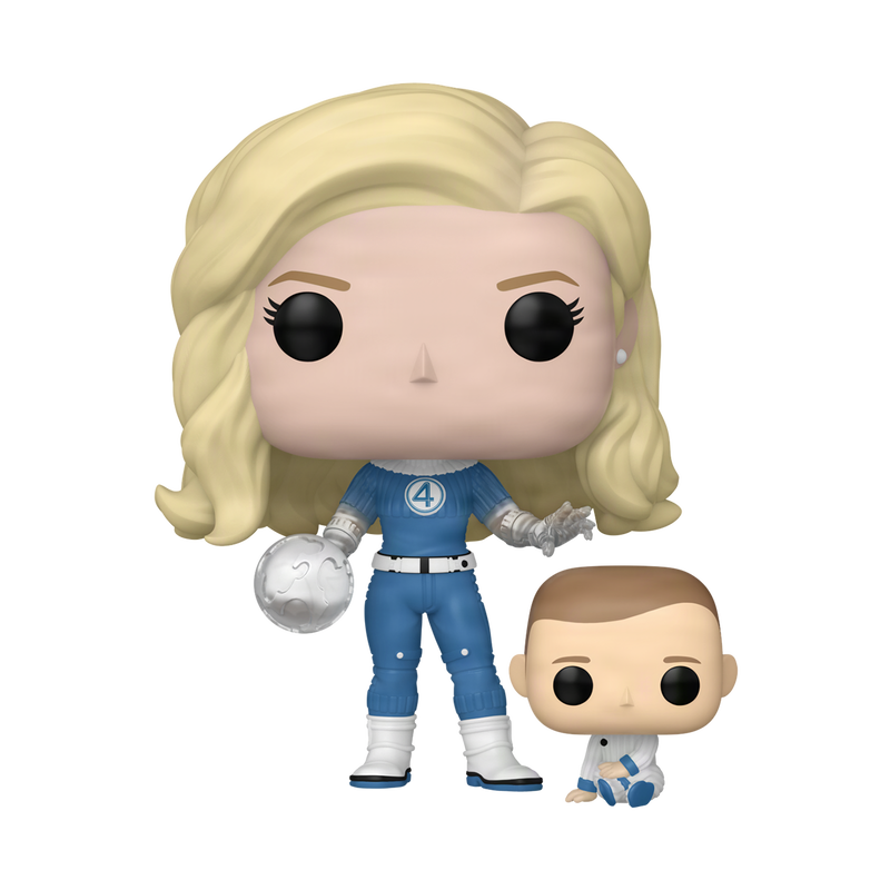 Funko Pop & Buddy: Los Cuatro Fantasticos - Mujer Invisible y Franklin