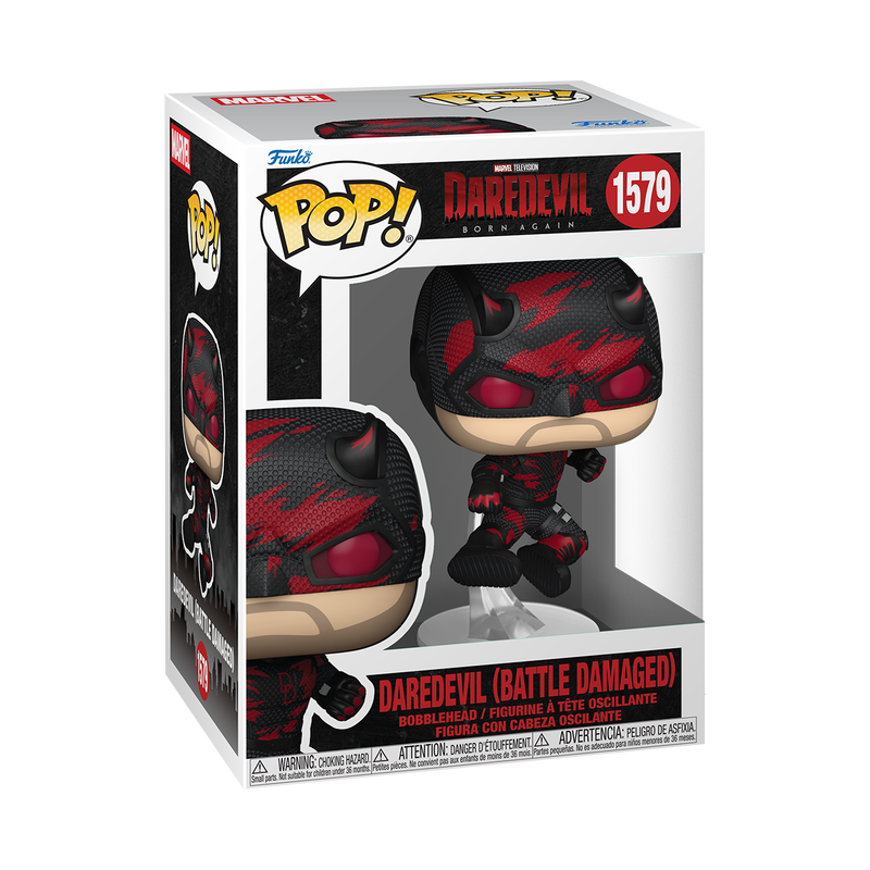 Funko Pop Marvel: Daredevil Born Again - Dare Devil traje dañado