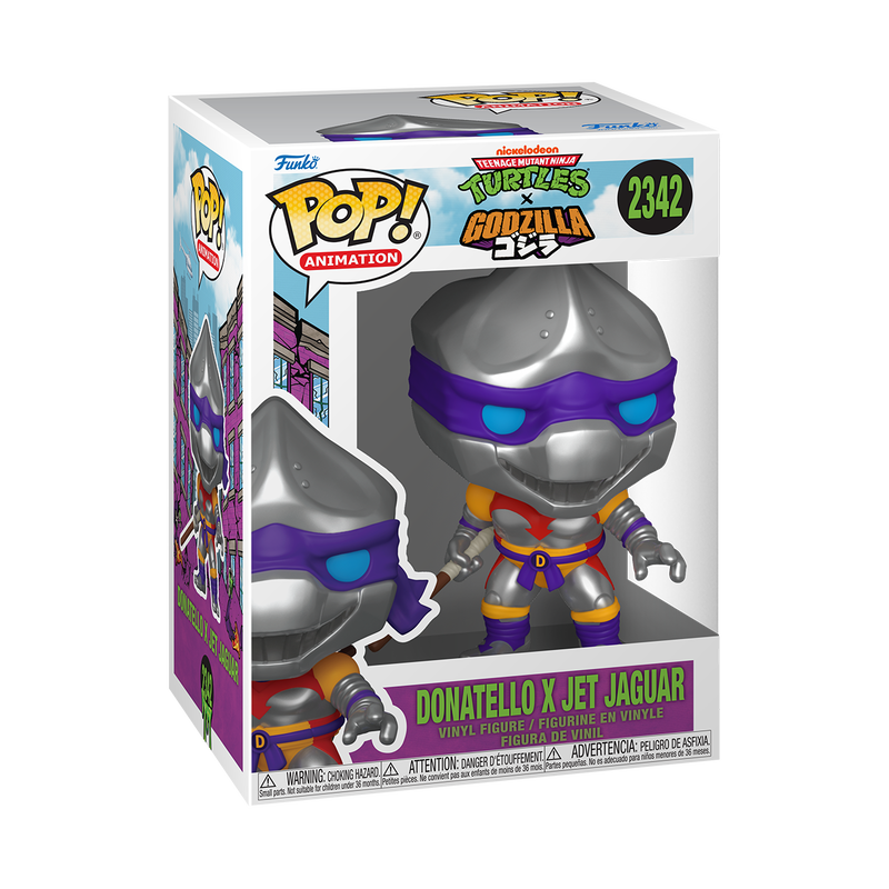 Funko Pop Animation: Godzilla x TMNT Tortugas Ninja - Donatello Jet Jaguar