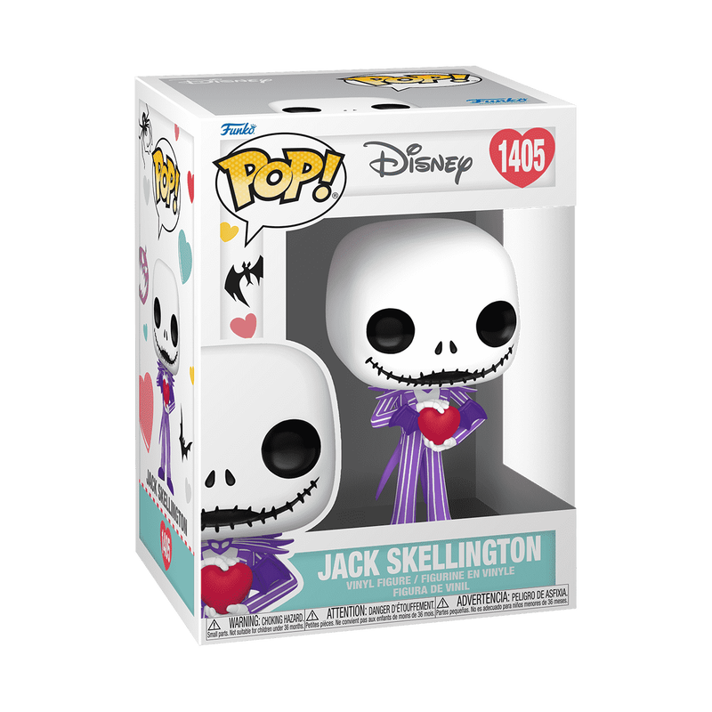 Funko Pop Disney: Disney Mundo de Jack San Valentin - Jack Skellington con Corazon