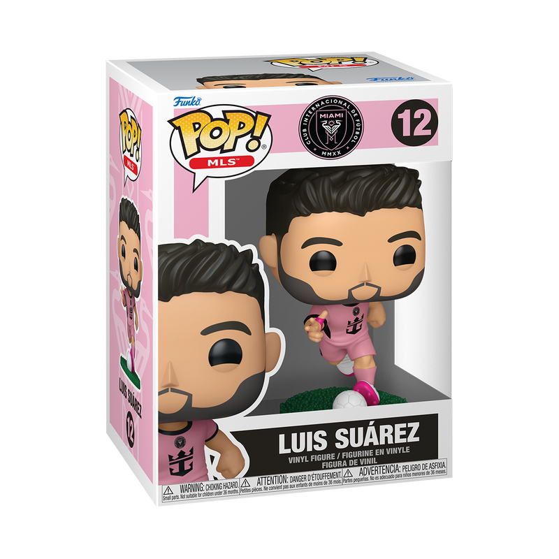 Funko Pop Football MLS: Inter Miami - Luis Suarez Uniforme Rosa