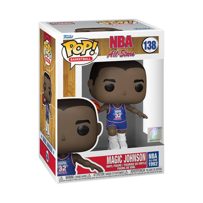 Funko Pop NBA: Legends - Magic Johnson All Star 91 Jersey Azul
