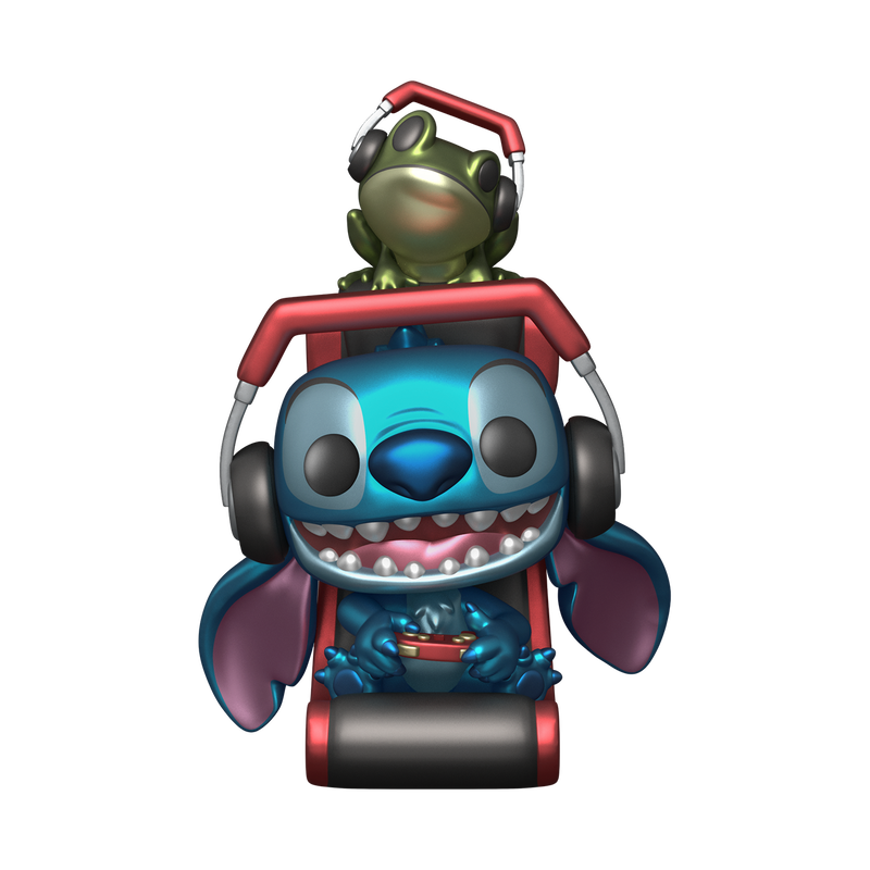 Funko Pop Plus Movies: Disney Lilo y Stitch - Gamer Stitch Metalico