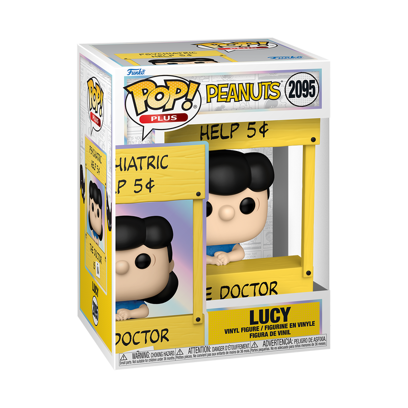 Funko Pop Plus: Peanuts - Lucy con Cabina Psiquiatrica