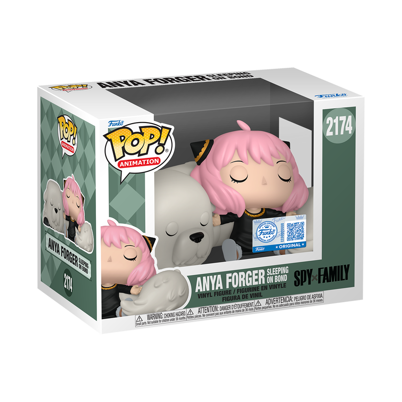 Funko Pop Premium: Spy x Family - Anya durmiendo con Bond Exclusivo