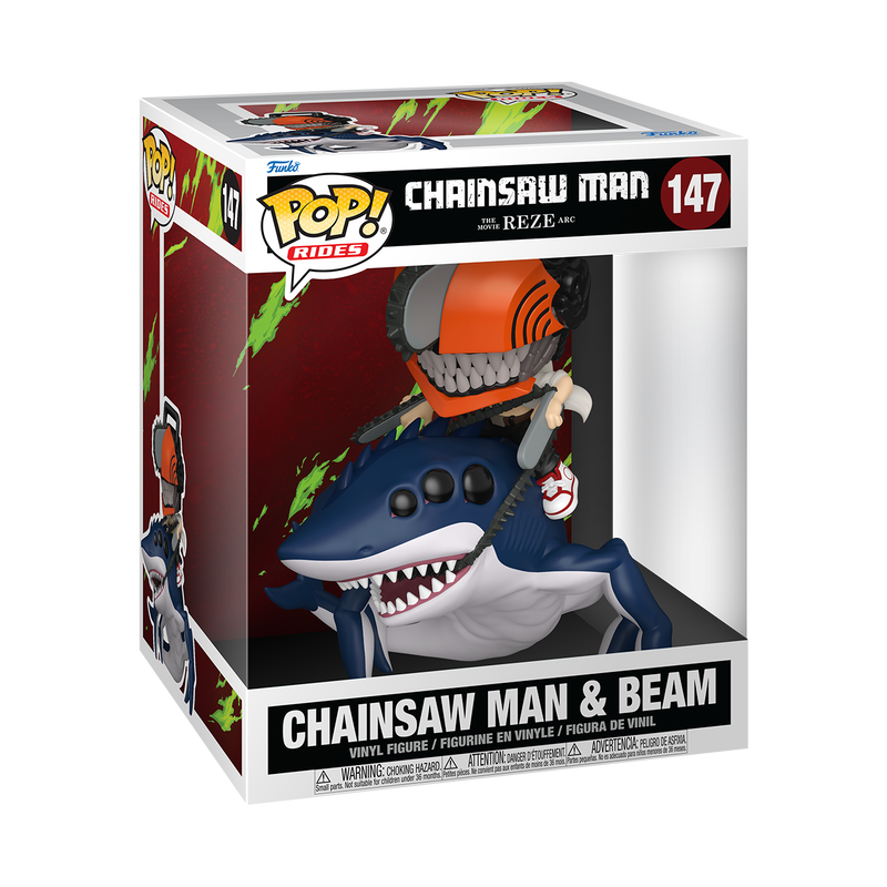 Funko Pop Ride Deluxe: Chainsaw Man Reze Arc - Chainsaw Man y Beam