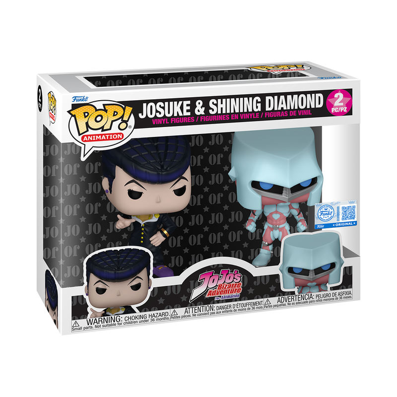 Funko Pop Animation: JoJos Bizarre Adventure - Shining Diamond y Josuke 2 Pack Exclusivo