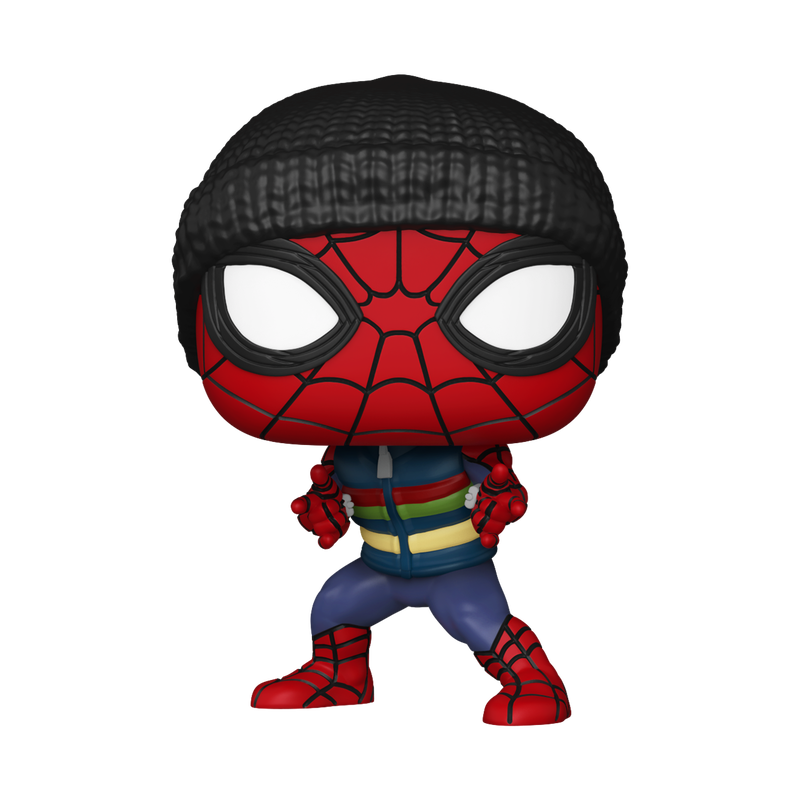 Funko Pop Marvel: Spider-Man Brand New Day - Spider Man Traje de invierno Exclusivo