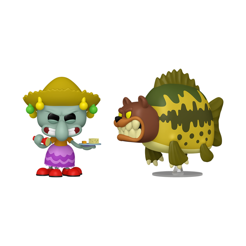 Funko Pop Animation: Bob Esponja - Calamardo con Oso Marino