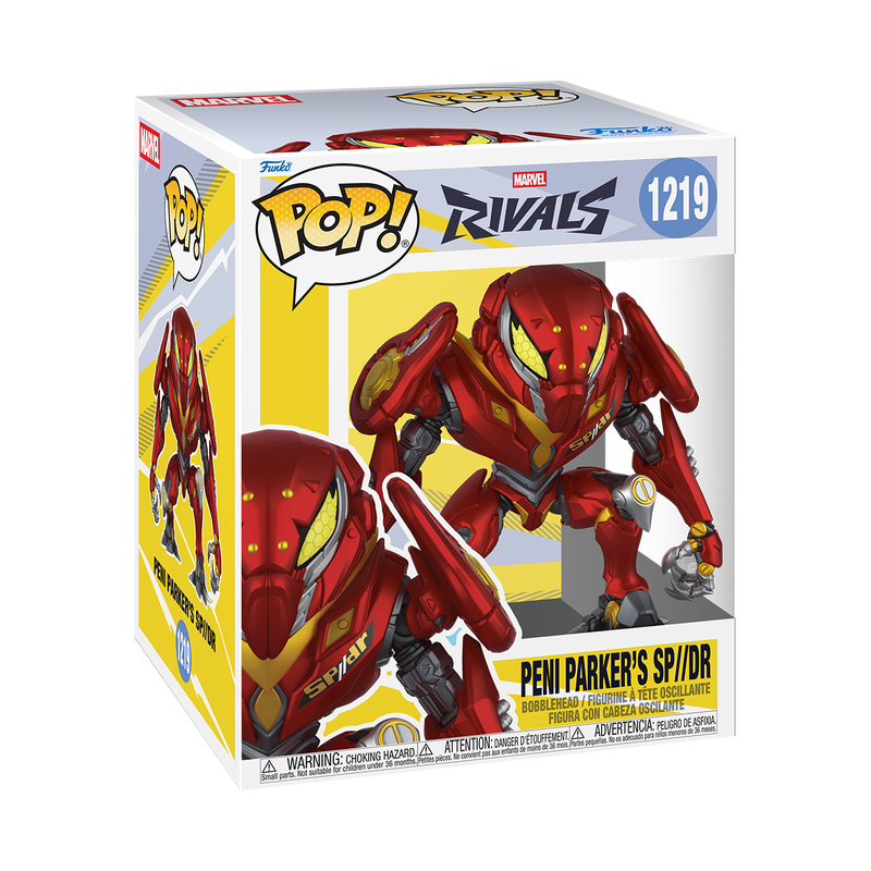 Funko Pop Super: Marvel Rivals - Peni Parker con mecha 6 Pulgadas