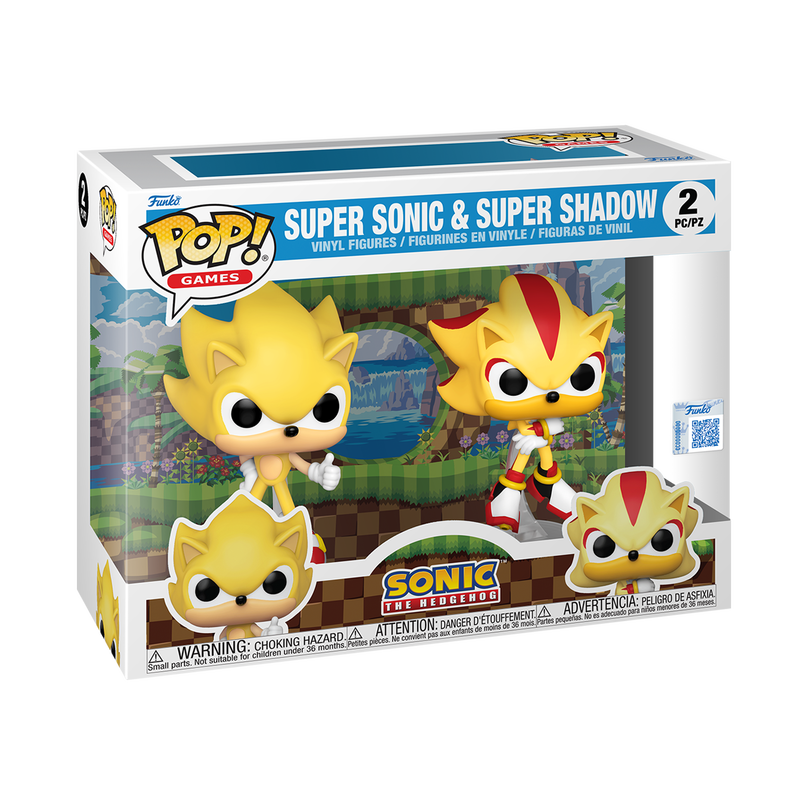 Funko Pop Games: Sonic The Hedgehog - SuperSonic y Shadow 2 Pack FL Exclusivo