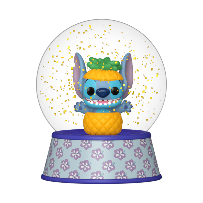 Funko Mini Glitter Globe: Disney Lilo Y Stitch - Stitch en Piña