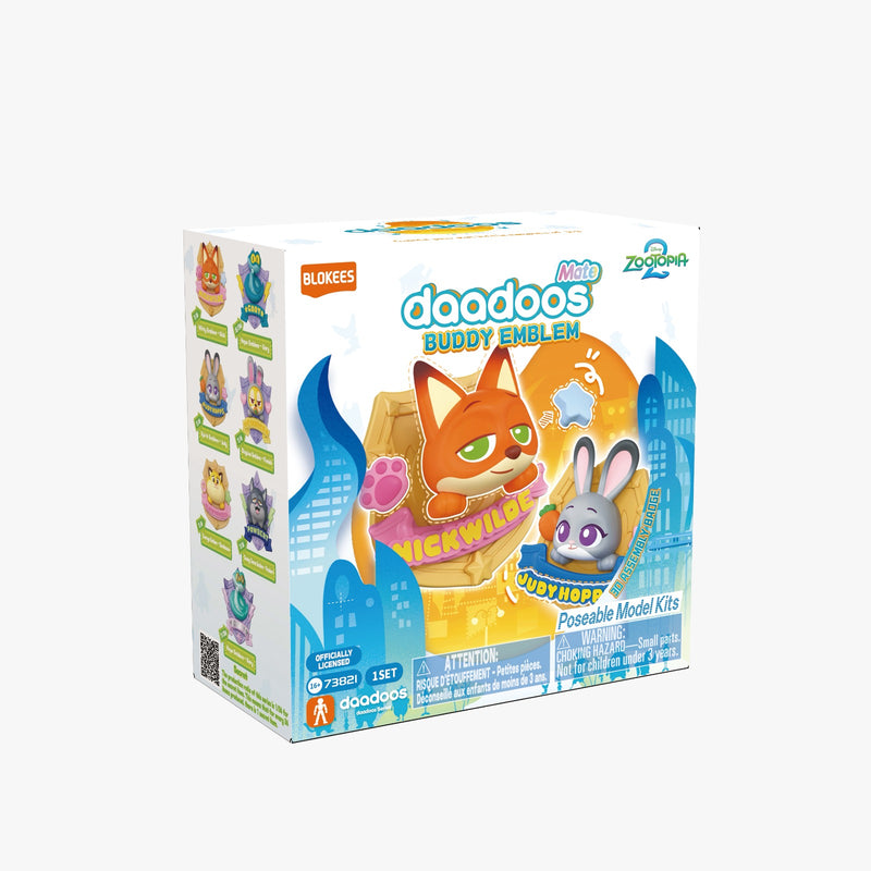 Blokees Zootopia Daadoos Mate Series: 01 Buddy Emblem - Unitario 73821