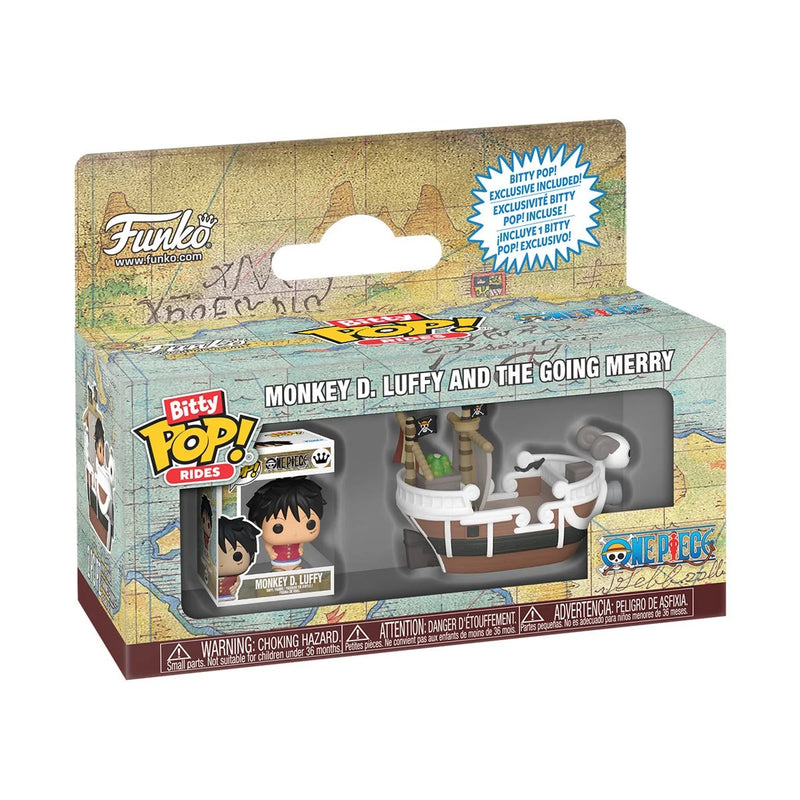 Funko Bitty Pop Rides: One Piece - Monkey D Luffy y Going Merry