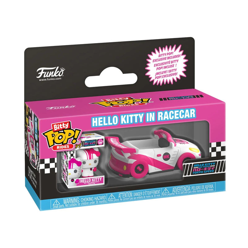 Funko Bitty Pop Rides: Sanrio - Hello Kitty en Coche de Carreras