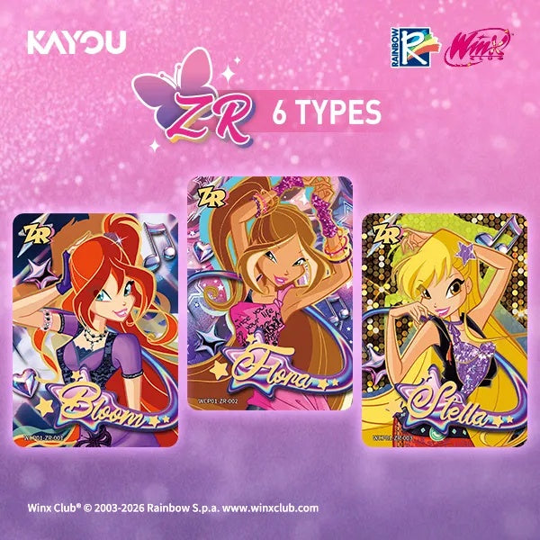Kayou Winx Club: Costume Party - Mini Collectible Cards Collector Box 001 4 Packs