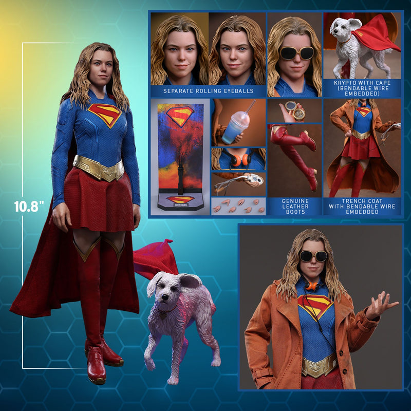 Hot Toys Movie Masterpiece Series: DC Supergirl - Supergirl  y Krypto Escala 1/6