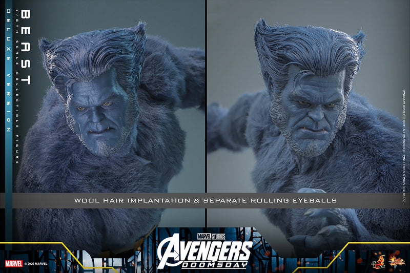 Hot Toys Movie Masterpiece Series: Avengers Doomsday - Bestia Deluxe Escala 1/6