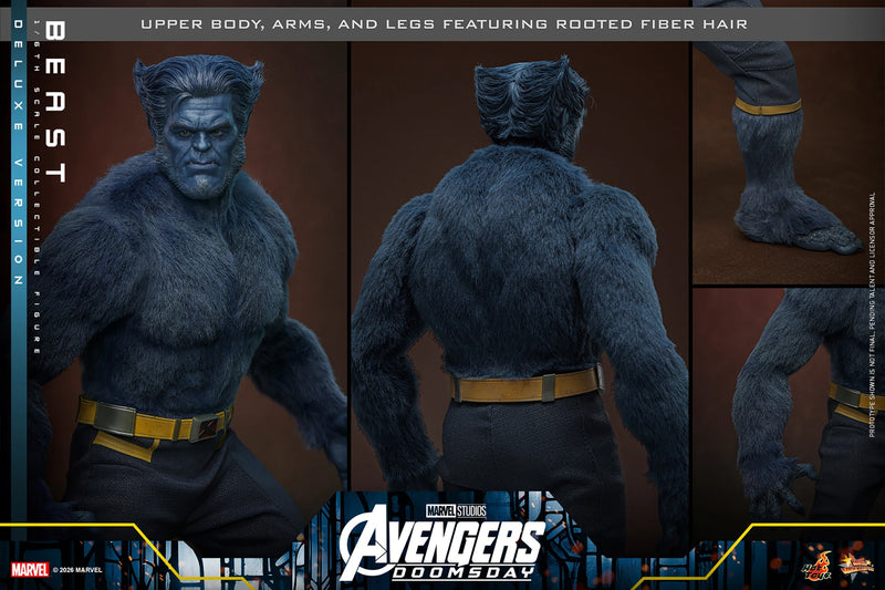 Hot Toys Movie Masterpiece Series: Avengers Doomsday - Bestia Deluxe Escala 1/6