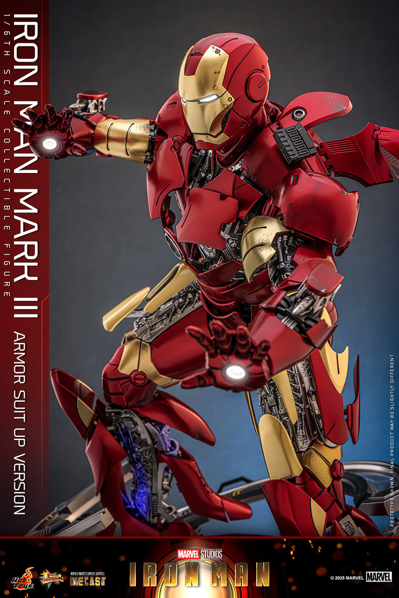 Hot Toys Movie Masterpiece Series Diecast: Marvel Iron Man - Iron Man Mark III Escala 1/6
