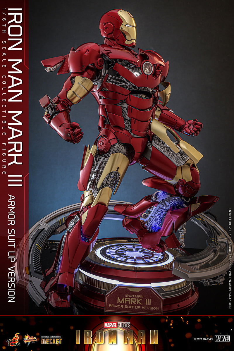 Hot Toys Movie Masterpiece Series Diecast: Marvel Iron Man - Iron Man Mark III Escala 1/6