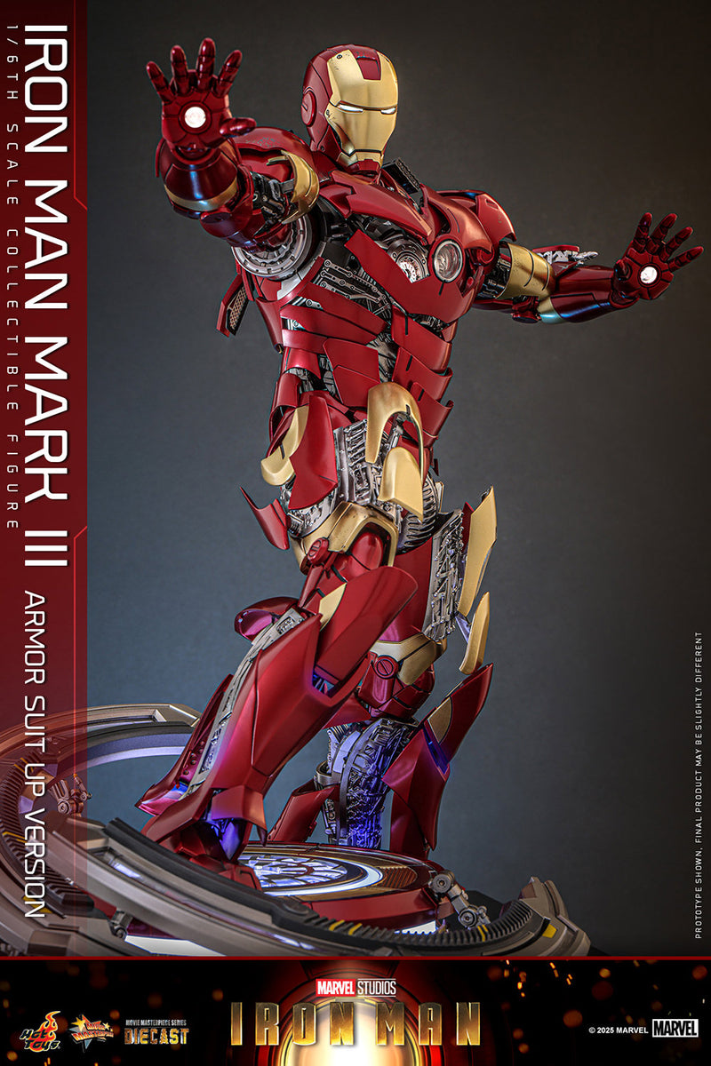 Hot Toys Movie Masterpiece Series Diecast: Marvel Iron Man - Iron Man Mark III Escala 1/6