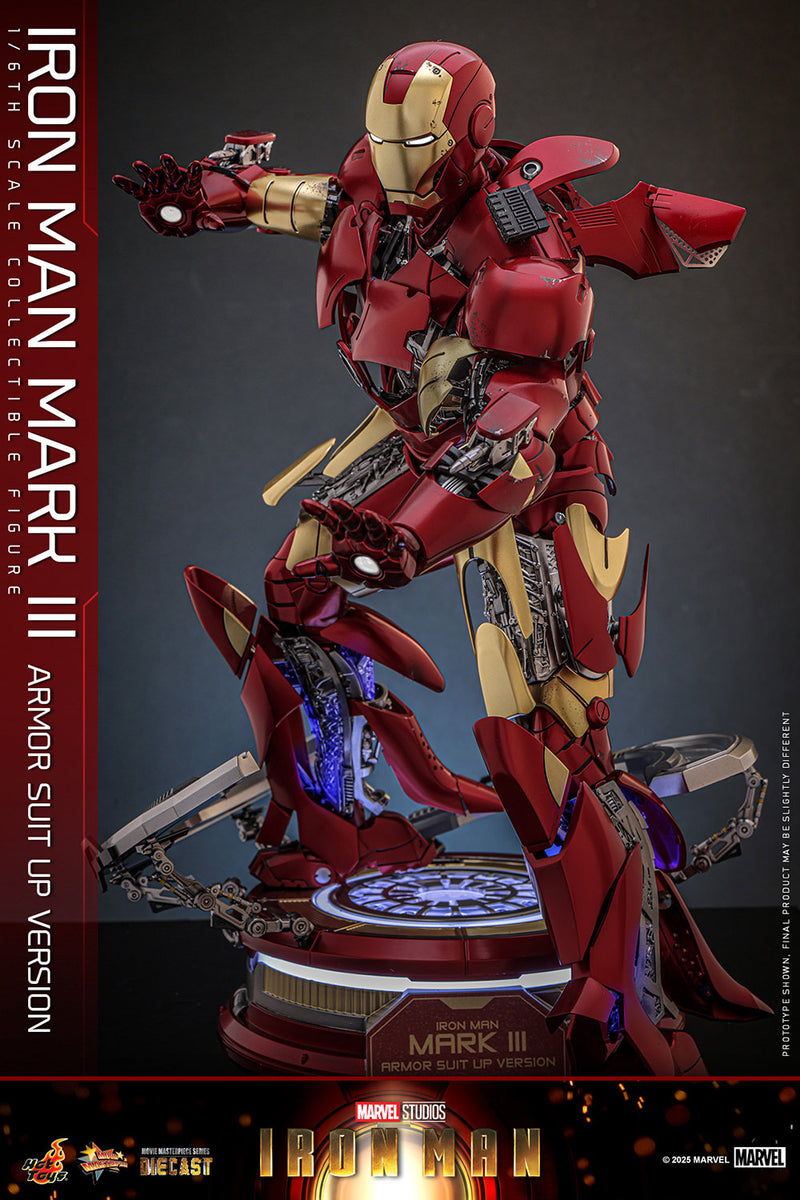 Hot Toys Movie Masterpiece Series Diecast: Marvel Iron Man - Iron Man Mark III Escala 1/6