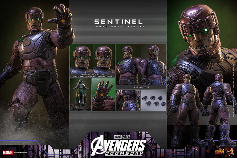 Hot Toys Jumbo Sofvi: Marvel Avengers Doomsday - Sentinela 60 cm